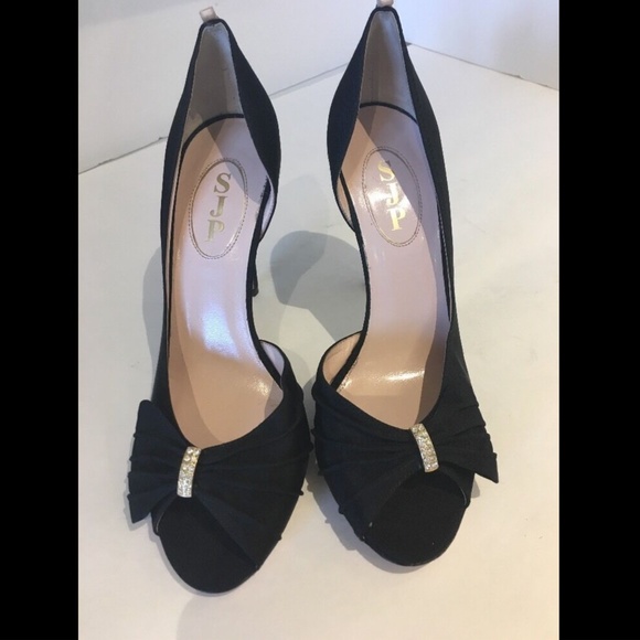 NEW Sarah Jessica‎ Parker SJP Doris Grosgrain Half d'Orsay Pump [SZ 39.5 ] - Picture 2 of 12